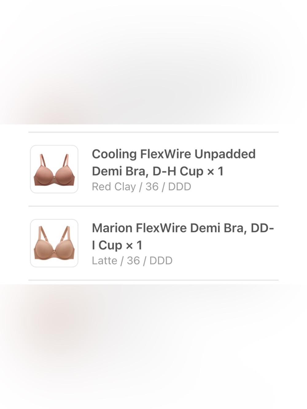 Lot of 2 Understance bras NWT 36DDD